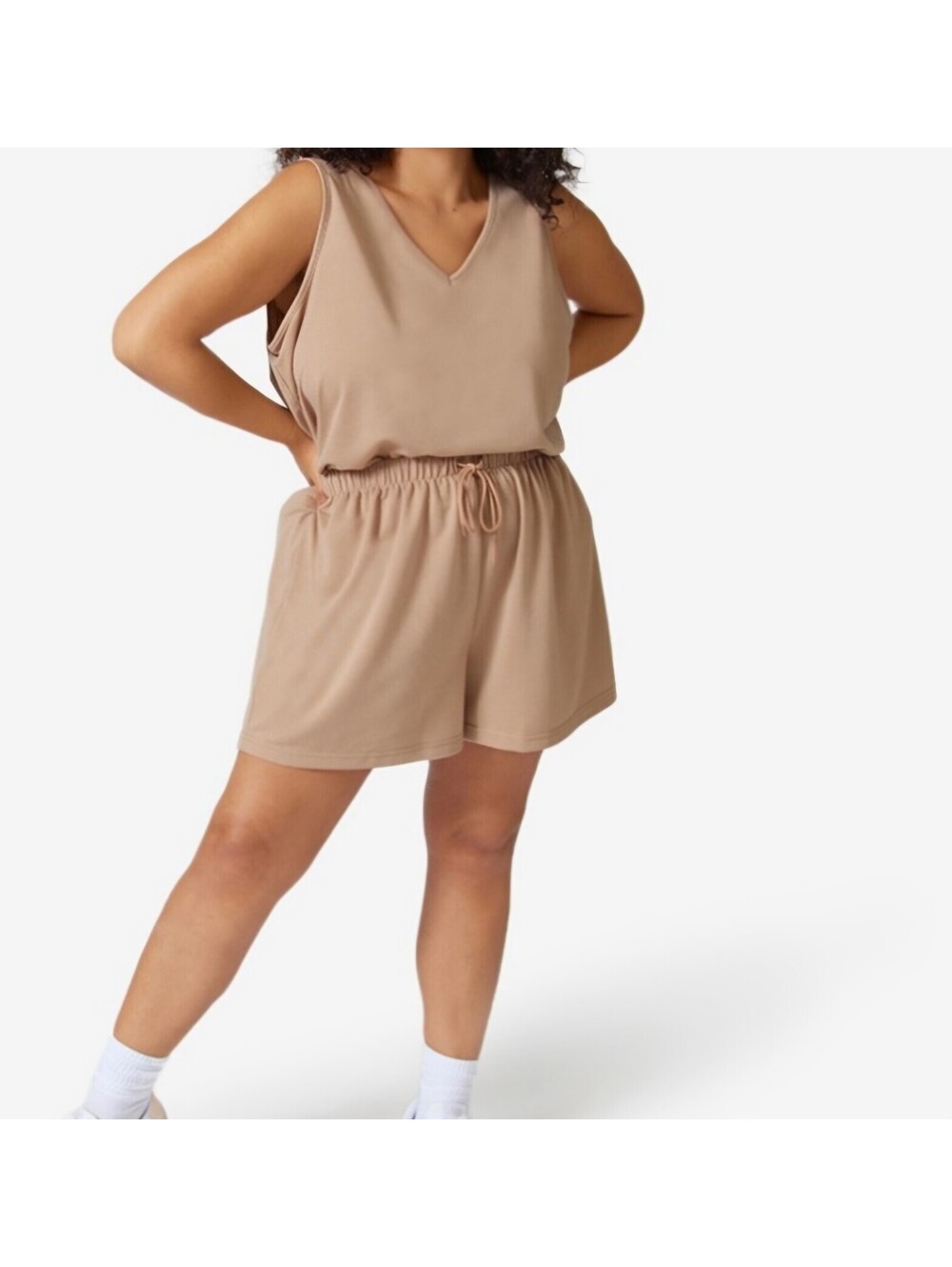 NYDJ French Terry Lounge Set Tank Top Shorts Lightweight Stretch NWT Size 0X/1X